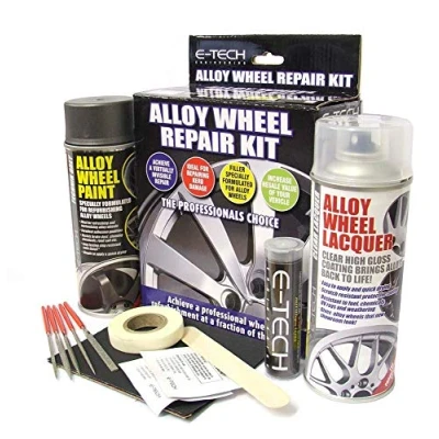 Image of MP Essentials Car Professional Wheel Rim Refurbishment Restore Alloy Repair Kit for Damage, Scuffs &amp; Srapes (Technik Grey)