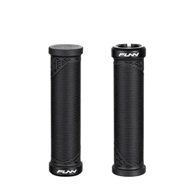 Image of Funn Hilt JR Mountain Bike Handlebar Grips with Single Lock On Clamp, Bicycle Locking 19 mm Inner Diameter, Short For Youth, Girls and Boys (Black)