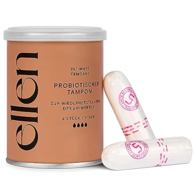 Image of ELLEN Probiotic Tampon, 8 Pieces, Strong