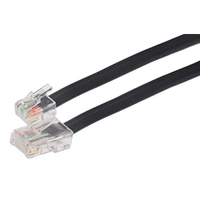 Image of Maplin RJ11 Connector to RJ45 Plug Telephone Cable, 3m Black