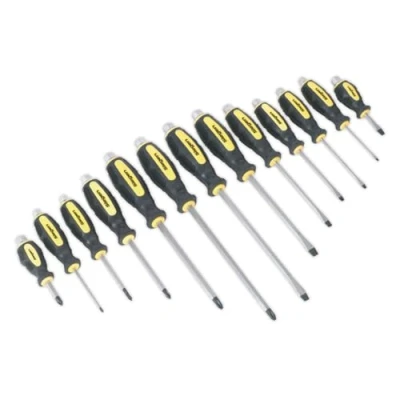 Image of Sealey S0754 Hammer Thru Screwdriver Set, 13 Pieces