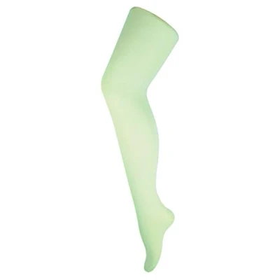 Image of Sock Snob Womens Ladies Opaque 40 Denier Pastel Coloured Tights 8 14 UK Green Nylon Size Medium