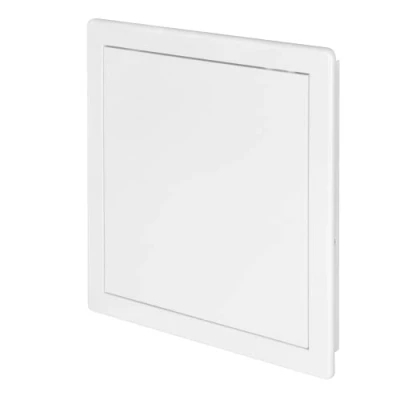 Image of Awenta 250 x mm Plastic Access Panel Door White Opening Flap Cover Plate Inspection Hatch Latch Concealed Hinge Removable Paintable Smooth Surface (10 10 Inches)