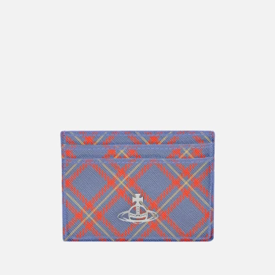 Image of Vivienne Westwood Faux Leather Card Holder Flat