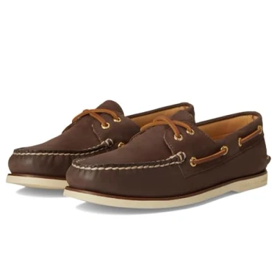 Image of Sperry Gold Authentic Original 2 Eye Full Grain Leather Men&#039;s Boat Shoes
