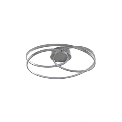 Image of Lindby Joline LED ceiling light, nickel, metal, Ø 60 cm