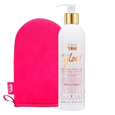 Image of Skin &amp; Tan Body Glow + Mitt Bundle.