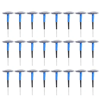 Image of Tire Plug Patch, 24 pcs Car Motorcycle Universal Tubeless Puncture Repair Mushroom Patch Gum (36*4mm)