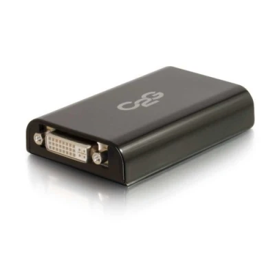 Image of C2G USB Micro B 3.0 to DVI Audio &amp; Video Adapter, External Card Duplicate or Extend up 6 Displays (DVI D)