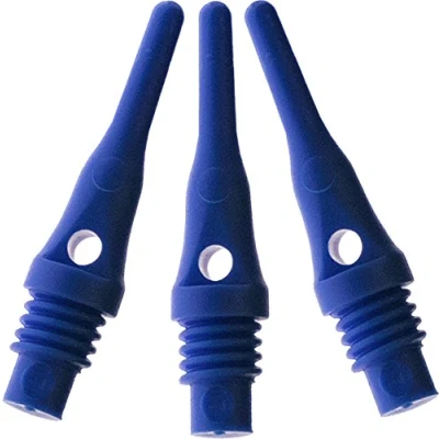 Image of Viper Dart Accessory: Tufflex S.S. (Super Short) 2BA Thread Soft Tip Points, Blue, 100 Pack
