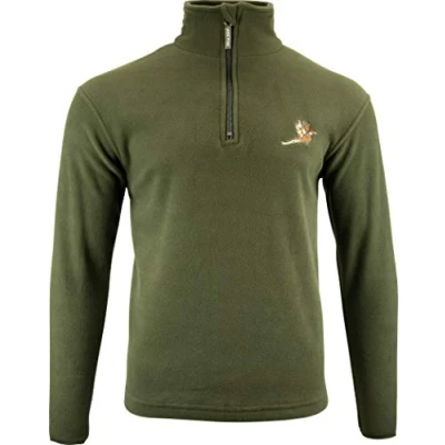 Image of JACK PYKE Pheasant Motif Fleece Top XL Green