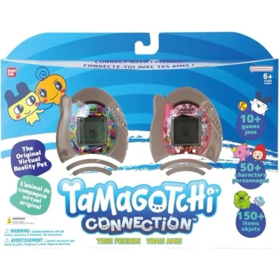 Image of TAMAGOTCHI Bandai Connection Digital Pet True Friends Double Pack Virtual Electronic Toys With Infra Red Gifts For Couples Siblings Or