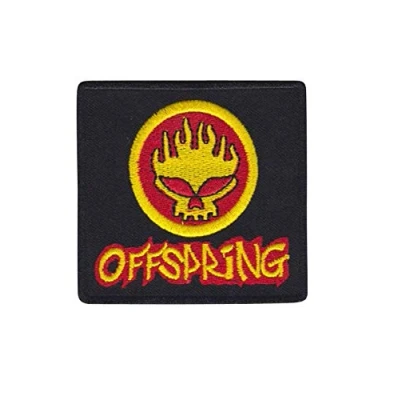 Image of The Offspring Gold Red Punkband Oran Patch Badge Embroidered Iron on Applique Souvenir Accessory