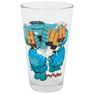 Image of Toon Tumblers Grey Hulk Strength Pint Glass
