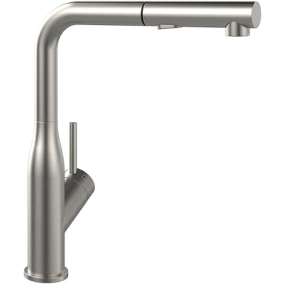 Image of Villeroy &amp; Boch 928500 Subway Style Shower Kitchen Sink tap, Solid Stainless Steel