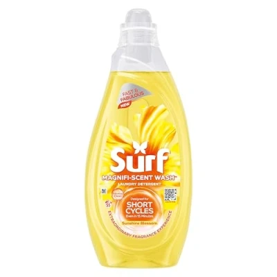 Image of Surf Magnifi Scent Wash Sunshine Blossom Laundry Liquid For Short Cycles Fast and Fabulous Fragrance 1.485 L (55 Washes)