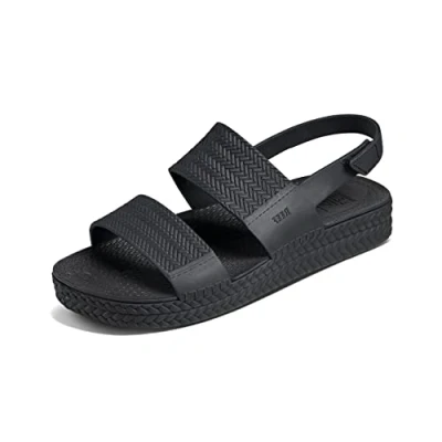 Image of Reef Women&#039;s Water Vista Flip Flop, Black, 5 UK