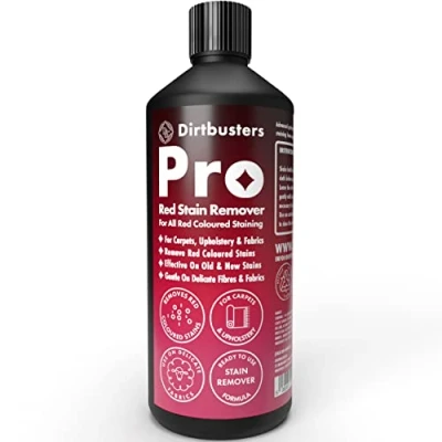 Image of Dirtbusters Pro Red Wine Carpet Stain Remover, Spot Cleaner For Carpet, Upholstery, Clothing &amp; Fabrics, Powerful Professional Cleaning Solution To Remove Stubborn Stains (1L)