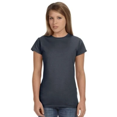 Image of Gildan Ladies Soft Style Short Sleeve T Shirt (XL) (Charcoal)