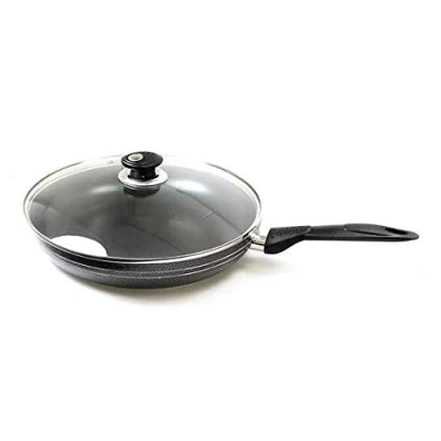 Image of Casa D&#039;Or Nonstick Frying Pan Cookware Frypan Saucepan Kitchen Cooking Fry Induction Compatible with Glass Lid 32cm,