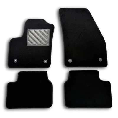 Image of Vauxhall Meriva B 2010 to 2017 Onwards Tailored Non Slip Car Mats with Reinforced Rubber Heel Protectors &amp; Fixing Buttons