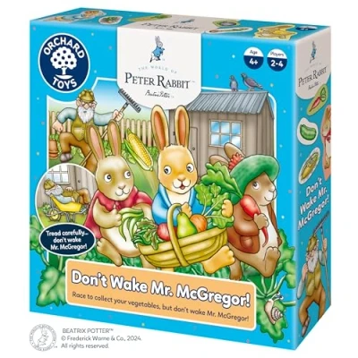 Image of Peter Rabbit™ Don’t Wake Mr. McGregor Counting Board Games for 4 Year Olds Learning and Educational Children&#039;s Boys, Girls, Toddlers, Kids Age Up 2 Players