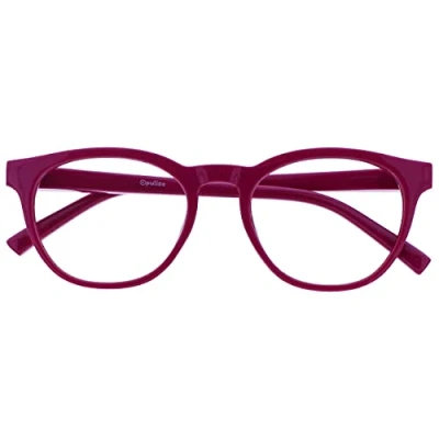 Image of OPULIZE Blu Blue Light Blocking Glasses Cool Round Frame Spring Hinges Improve Sleep Computer Gaming Anti Reflective Pink Mens Womens B5 4 +0.00