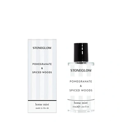 Image of Stoneglow Modern Classics Collection Pomegranate &amp; Spiced Woods 50ml Scented Home Mist (White)