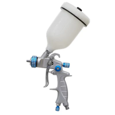 Image of Sealey Premier SP Gravity Feed Spray Gun 1.4mm Set Up