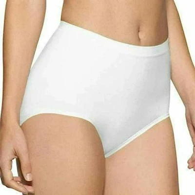 Image of Aliwal Fashion Women’s Seamless Control Knickers Maxi Briefs High Waisted Underwear Basic Panties for Ladies (White, Small)