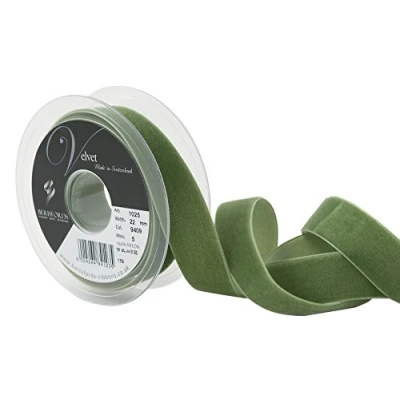 Image of Berisfords Velvet Ribbon, Bocage, 10.2 x 3 cm