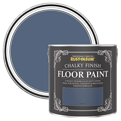 Image of Rust Oleum Blue Scratch Resistant Floor Paint in Matt Finish River 2.5L