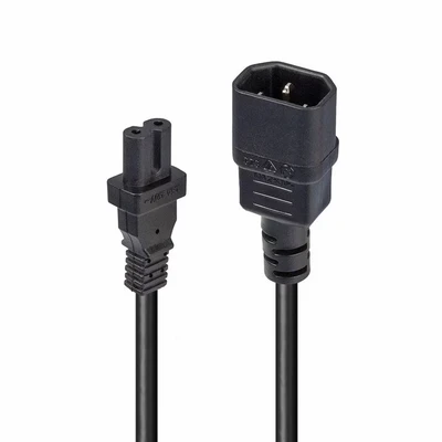 Image of Lindy 1m IEC C14 to C7 (Figure 8) Power Cable