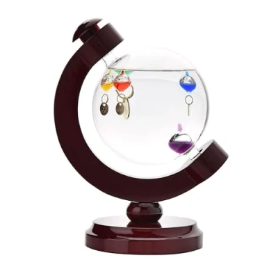 Image of Wm Widdop Galileo Thermometer Globe Style Home Decor