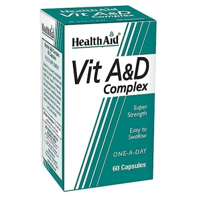 Image of HealthAid VIT A and D Complex 60 Capsules