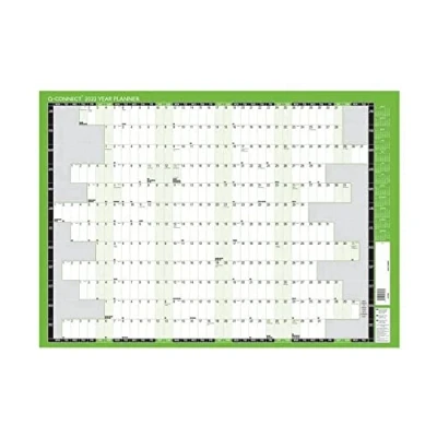 Image of Q Connect Year Planner Unmounted 2023 KFYPU23, Green
