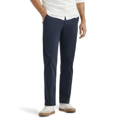 Image of Lee Men&#039;s Flat Front Straight XM Fit Pant, Navy, 36W / 32L