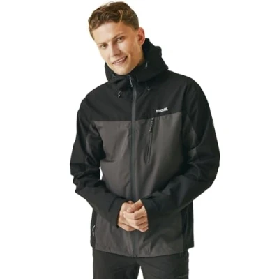 Image of Regatta Mens Birchdale Waterproof Jacket Ash/Black S
