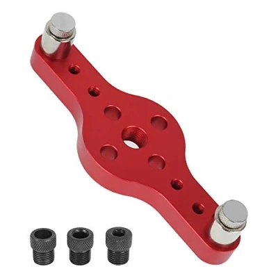 Image of Vertical Pocket Jig Hole Woodworking Doweling Kit Self Centering Drill Guide Wood Punch Positioner Locator 6/8/10mm