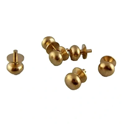 Image of Melody Jane Dolls House Miniature Door Furniture 6 Brass Knobs Handles