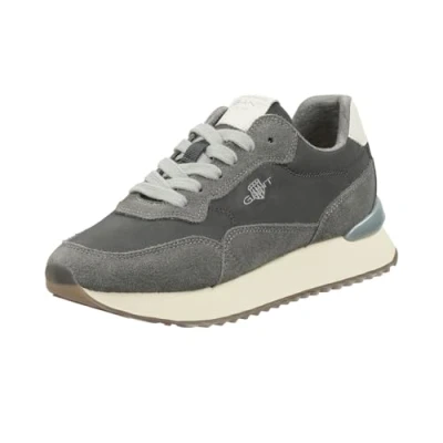 Image of GANT FOOTWEAR Women&#039;s Bevinda Sneaker, Steel Gray, 8 UK