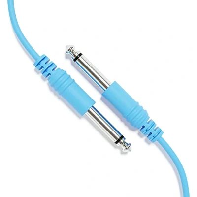 Image of ExcelValley 1 Pack Mono Patch Cables TS 6.35mm to Eurorack Synth [Blue 180cm 71&quot;]