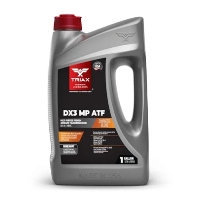 Image of TRIAX Multi Purpose ATF DEX III/MERC, Synthetic Blend, Friction Optimized, No Slip, Flawless Shifting, 50 F Cold Flow (1 Gallon)