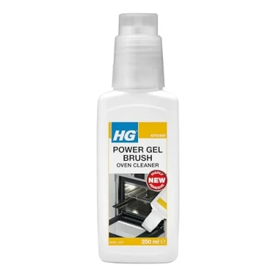 Image of HG Power Gel Brush Oven Cleaner, Professional Grade Heavy Duty Cleaning Kit, Gas &amp; Electric or Air Fryer Cleaner Degreaser, Fan Effective Kitchen 250ml