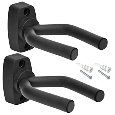 Image of 2 Pack Guitar Wall Hanger Stands Mount Hook Keep Holder Display Bioamy Stand Rack Bracket Most Bass Accessories