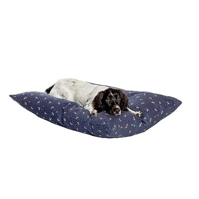 Image of Fatface Spotty Bees Navy Extra Deep Stain Resistant Sustainable Deluxe Dog/Puppy Duvet Medium 71cm x 98 cm