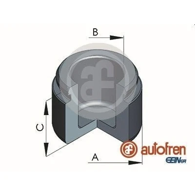 Image of 4401C4, 4401C5, 7736670, 77366763, 77366764 Piston, brake caliper AUTOFREN SEINSA D025570 38mm Front Axle BREMBO ALFA ROMEO: 156 Saloon
