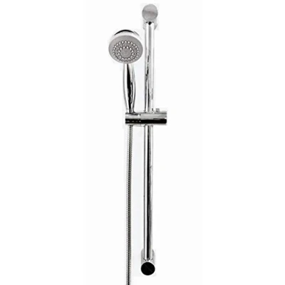 Image of Shower Rail with Hose and Head 70cm Long Adjustable Wall Bracket