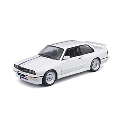 Image of Bburago (E30 May Cheong Group 1:24 BMW M3 1988 White Car for Children from 3 Years 21100W, L