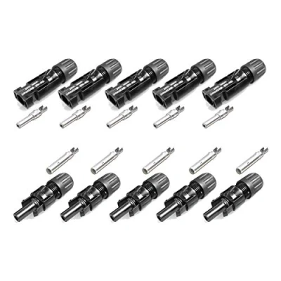 Image of 5 Pairs MC4 Male Coupling Connectors 10 mm² PV KST4/10II &amp; KBT4/10II